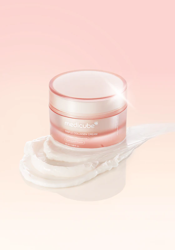 medicube Triple Collagen Cream, een liftende en verstevigende crème met collageen.