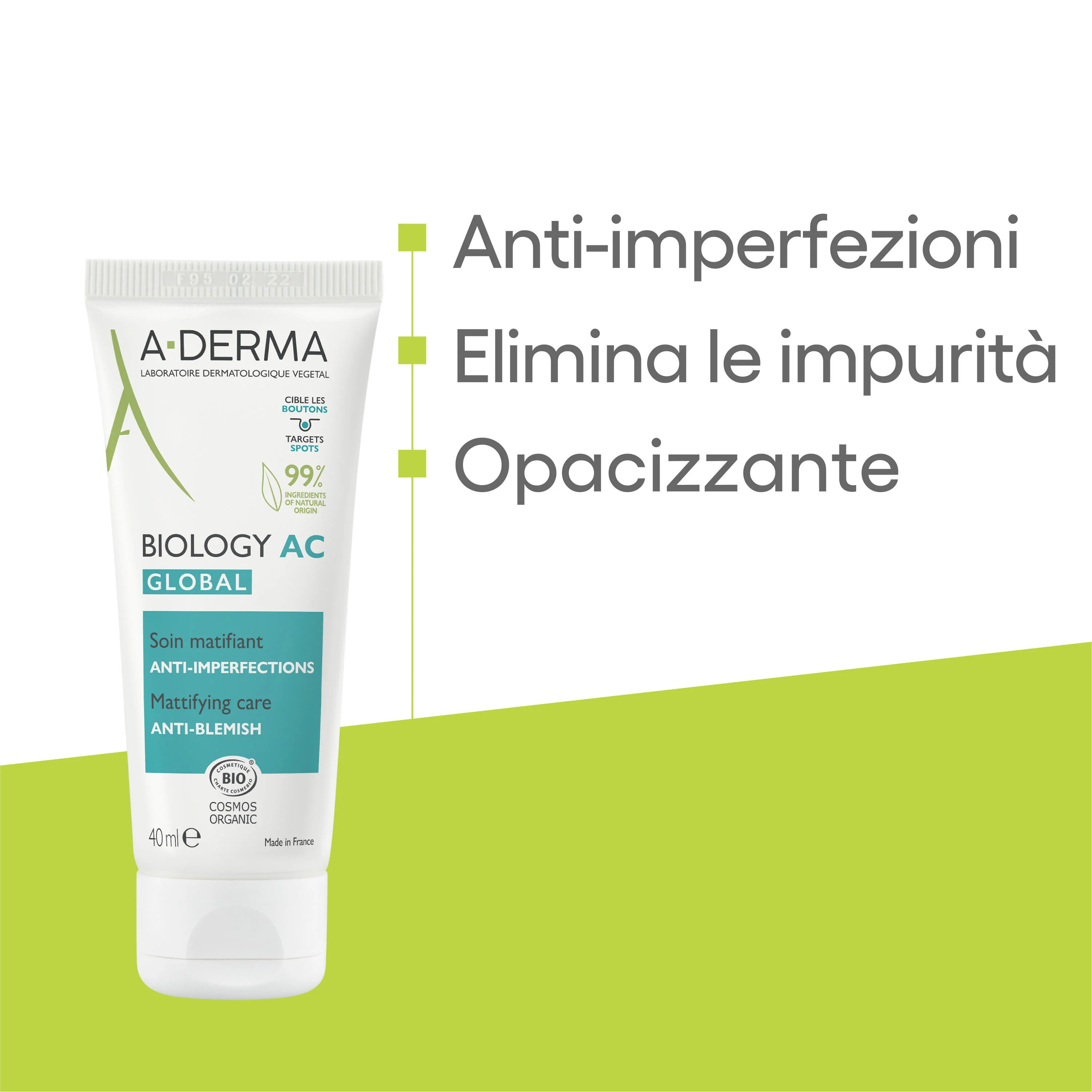 Biology AC GLOBAL Trattamento Anti-Imperfezioni Opacizzante - Tratt.viso 24 ore antimperfezioni