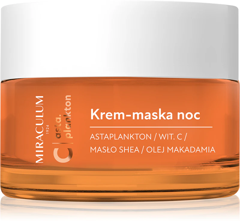 Máscara e creme hidratante noturno Miraculum Asta Plankton C