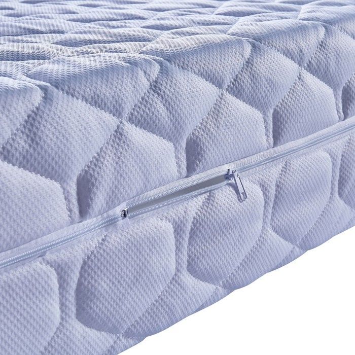 Colchón - KING OF DREAMS - 20 cm 200x200 - Extra firme - Espuma viscoelástica - Funda extraíble en 4 lados
