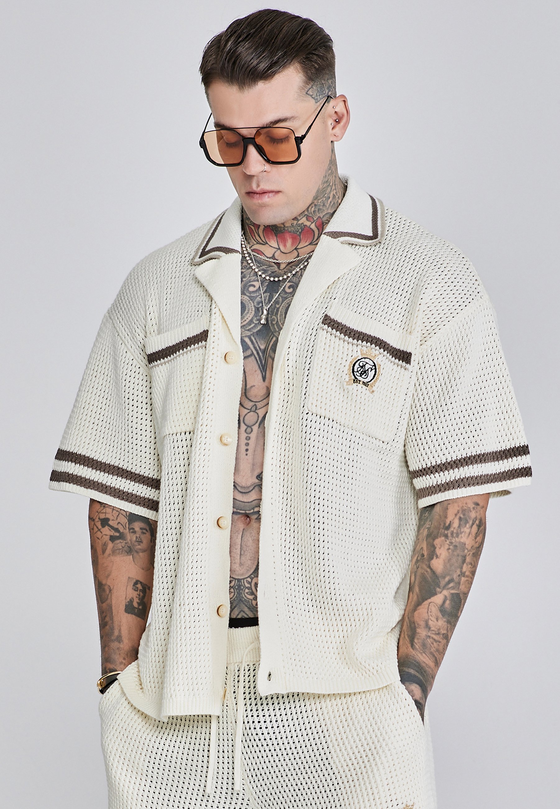 SIKSILK Shirt - ecru