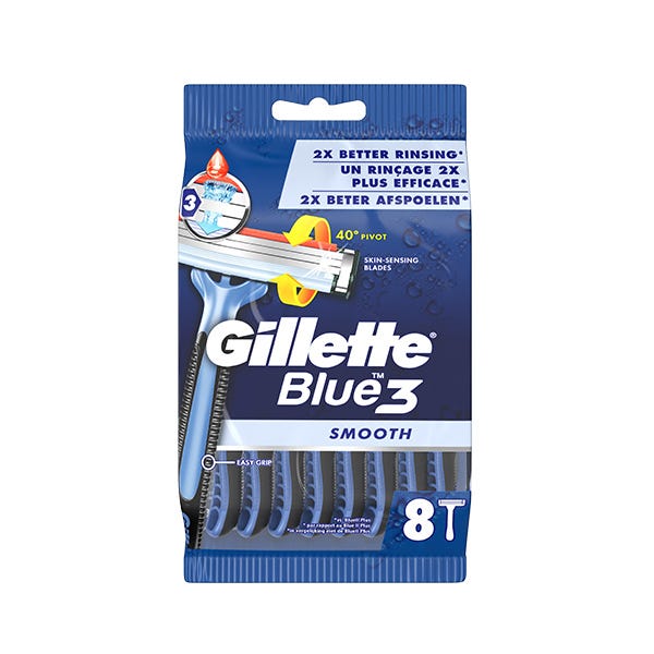 Gillette Blue 3 Smooth de unică folosință, 8 bucăți | 8UD