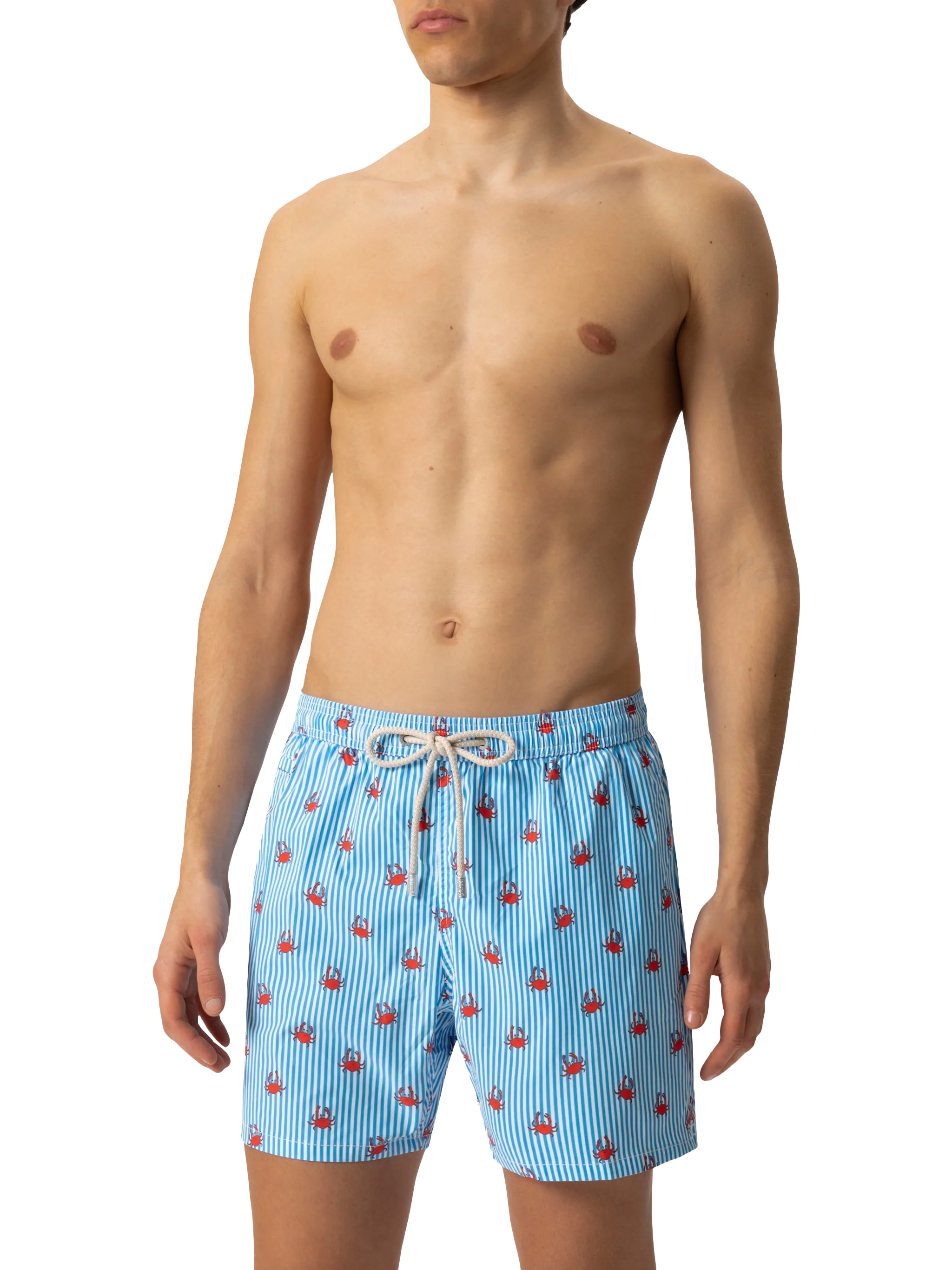 Comfortabel lichtgewicht badpak met krabprint