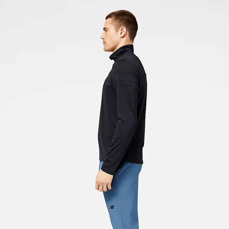 Jaqueta masculina Accelerate com meio zíper – PRETA
