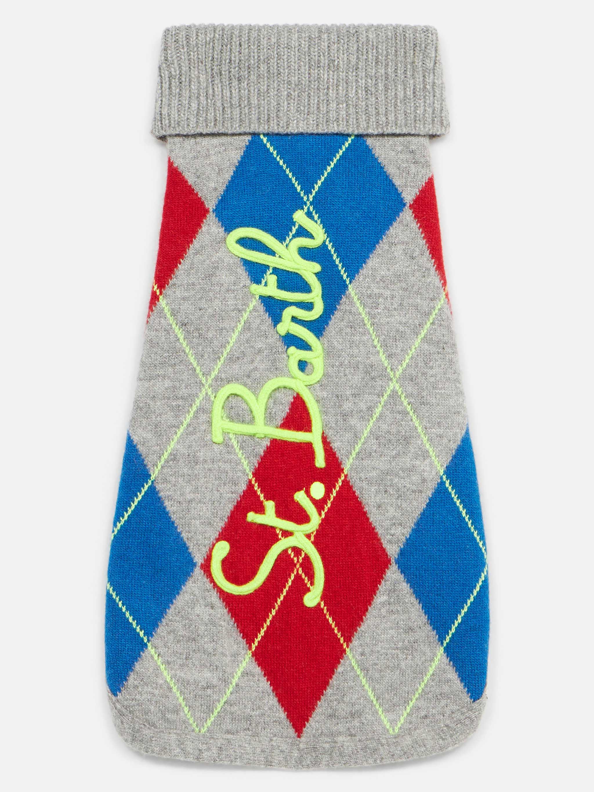Trui voor honden met argyleprint