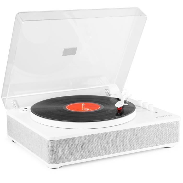 Fenton RP162W Retro Hi-Fi Platenspeler met Bluetooth en Ingebouwde Luidsprekers - Zwart
