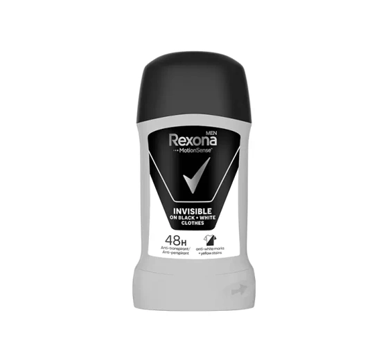 Rexona Men Invisible Black White antyperspirant w sztyfcie dla mężczyzn 50 ml