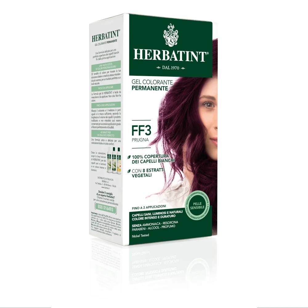 Gel colorant permanent HERBATINT Flash Fashion Plum FF3 150 ml