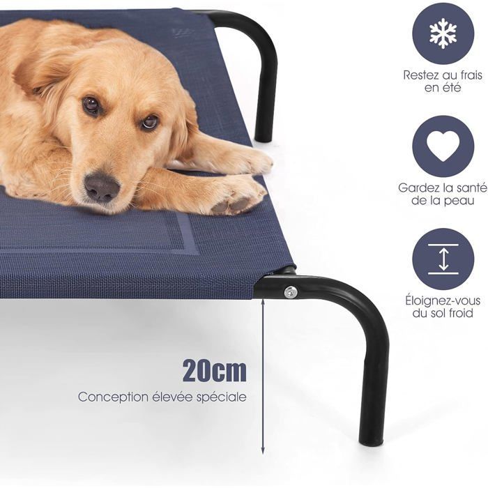 Cama para perros/gatos con patas - COSTWAY - Talla XL - Capacidad de 70 kg - Tejido Textilene