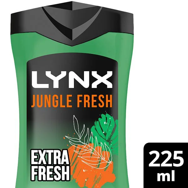 DNR Lynx Bodywash -suihkugeeli Jungle Fresh 225ml | Miesten | Superdrug
