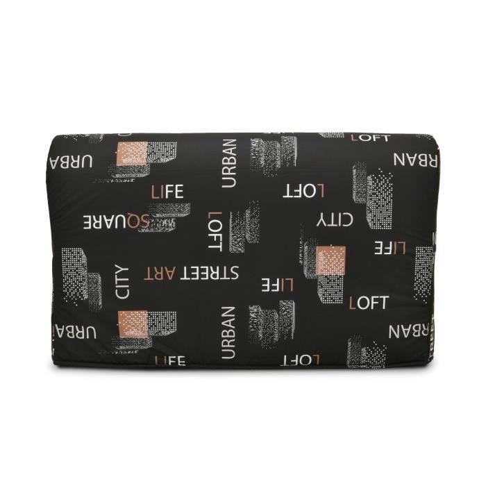 BZ Vuodesohva - Musta kangas - L143 x S97 x K89 cm - JOE