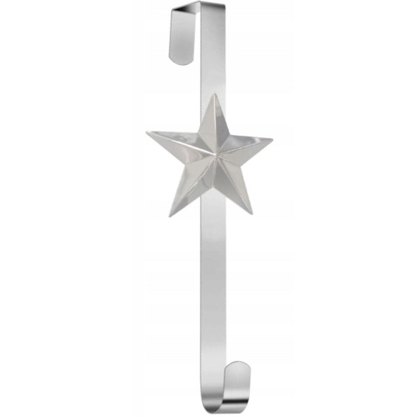 Świąteczny wieszak na drzwi gwiazda 37cm 301079
