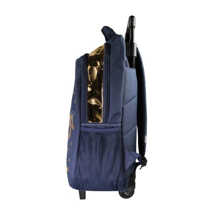 Bagtrotter - Cybel - Sac à Dos Scolaire - Sac à Dos à Roulettes -  Marine - 2 Compartiments Zippés - 1 Poche Bouteille -...