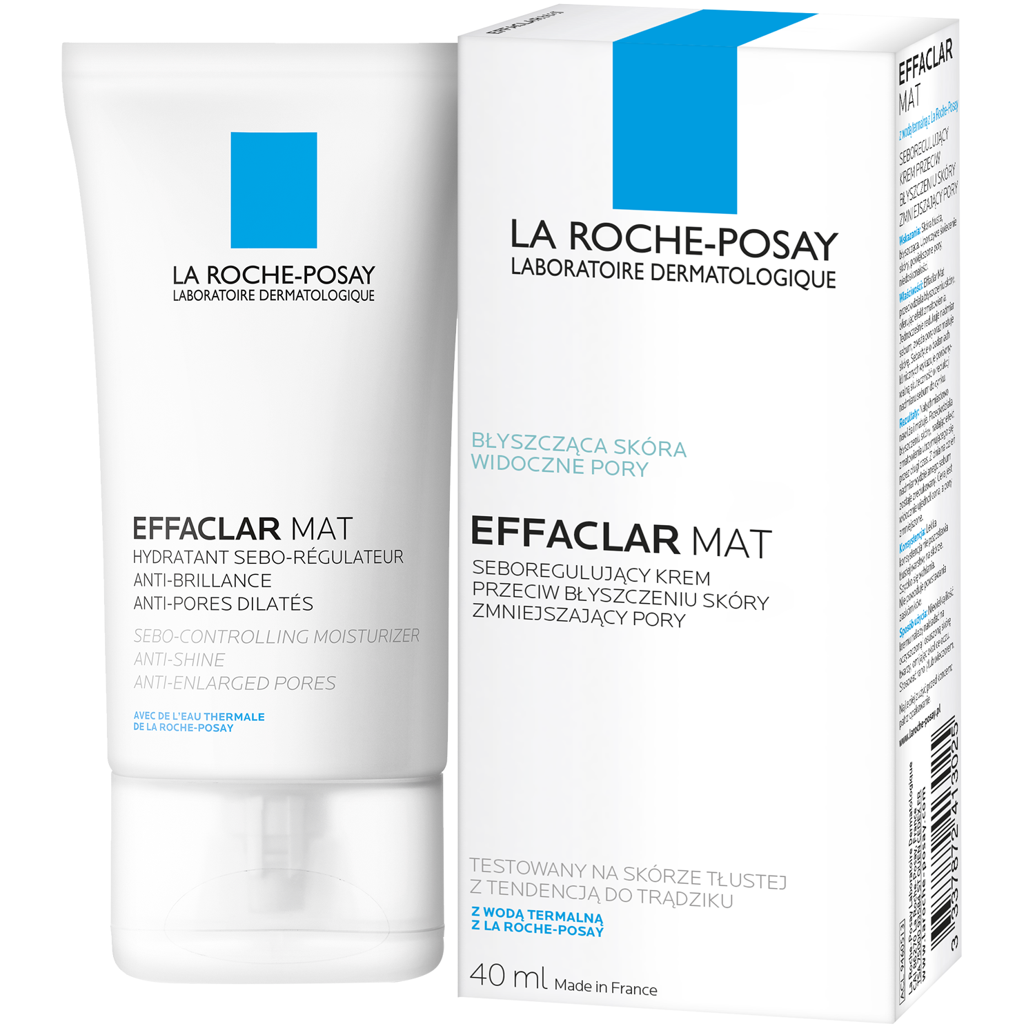 La Roche-Posay Effeclar Mat sejas krēms 40 ml