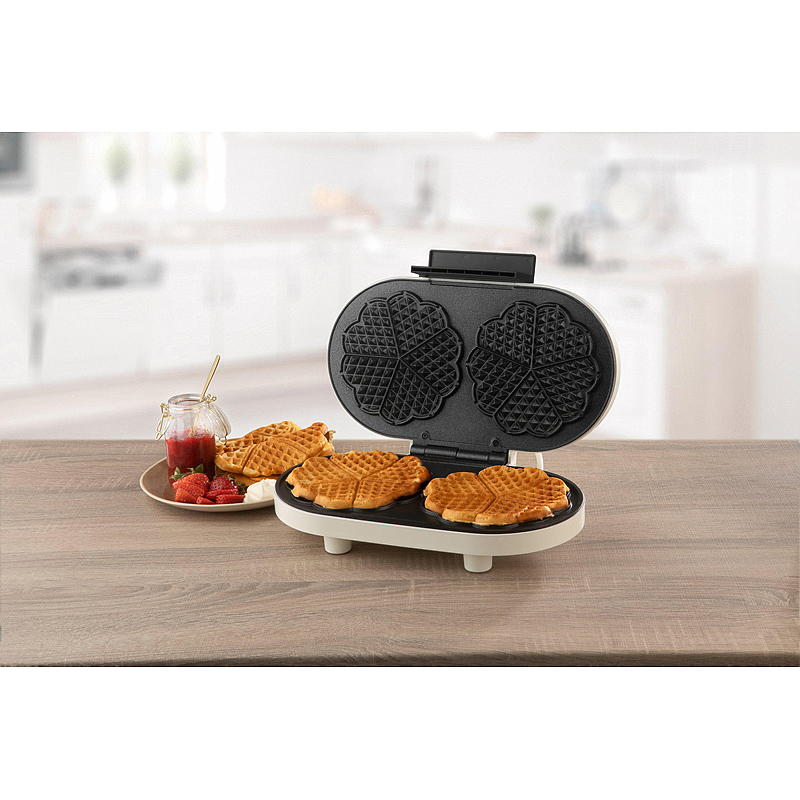 Cuisine vaffeljern 1200 W, dobbelt, Cuisine