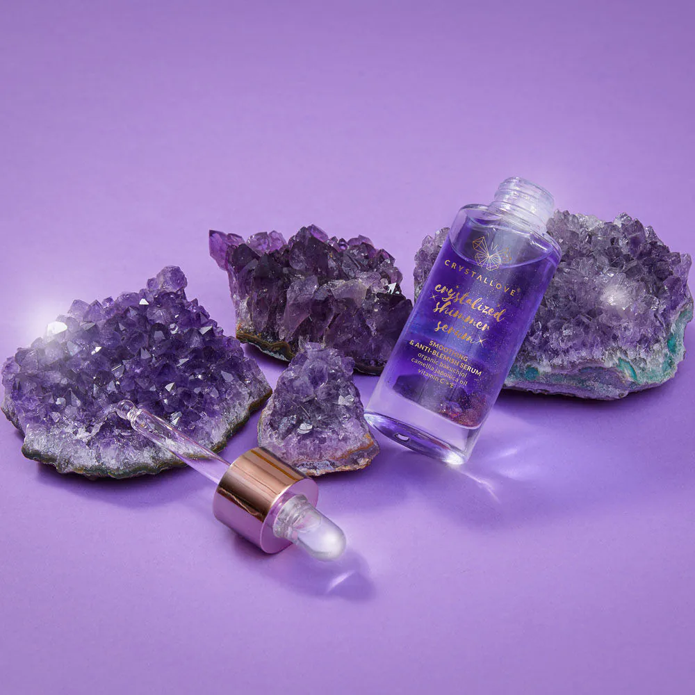 Crystallove serum do twarzy z Ametystem i Bakuchiolem