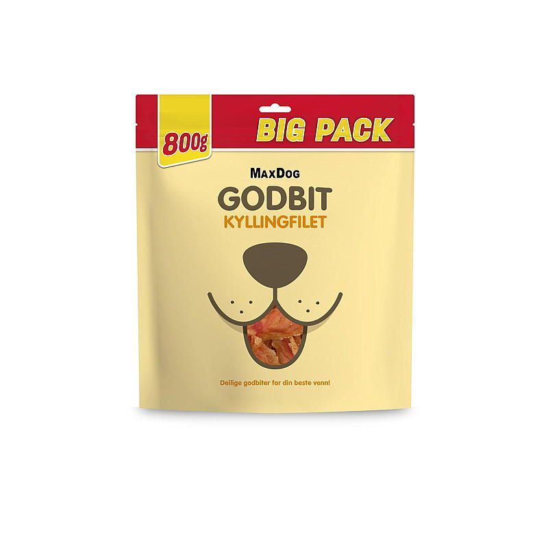 Snack per cani MaxDog 800 g, filetto di pollo, MaxDog