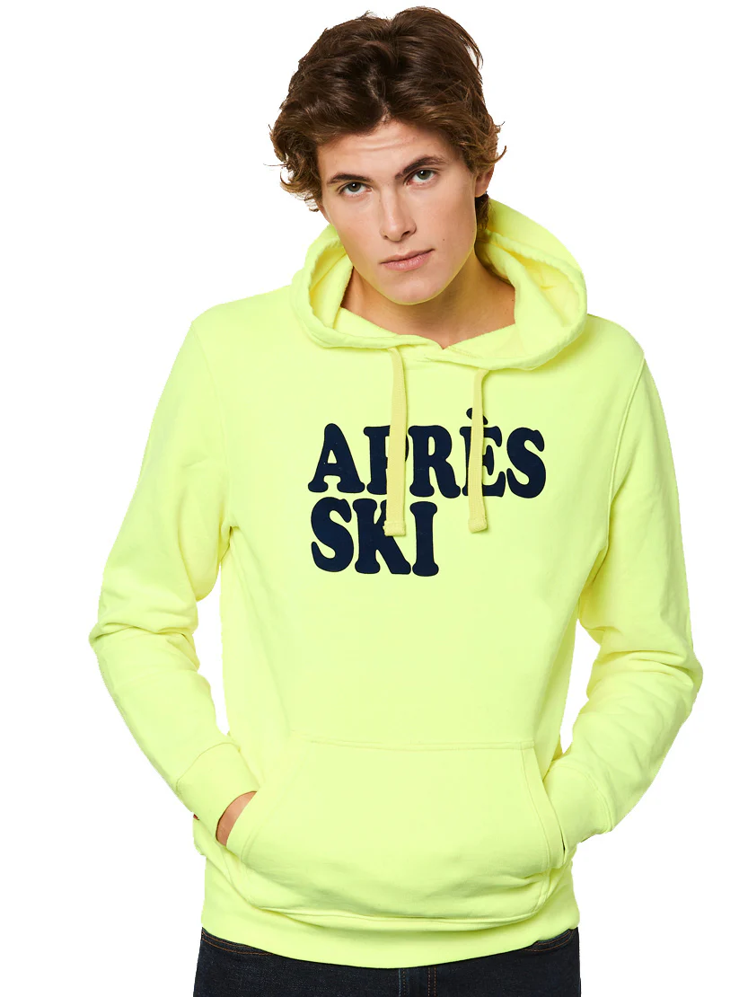 Fluo geel après-ski sweatshirt