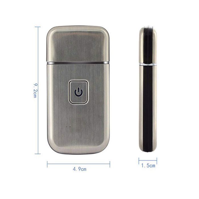 Mini rasoir électrique à lame pour homme, rasoir à lame pour homme, sans fil, rechargeable par USB, pour le voyage, pour la barbe