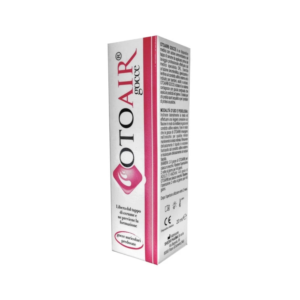 Gouttes auriculaires SHEDIR Otoair contre le cérumen 20 ml