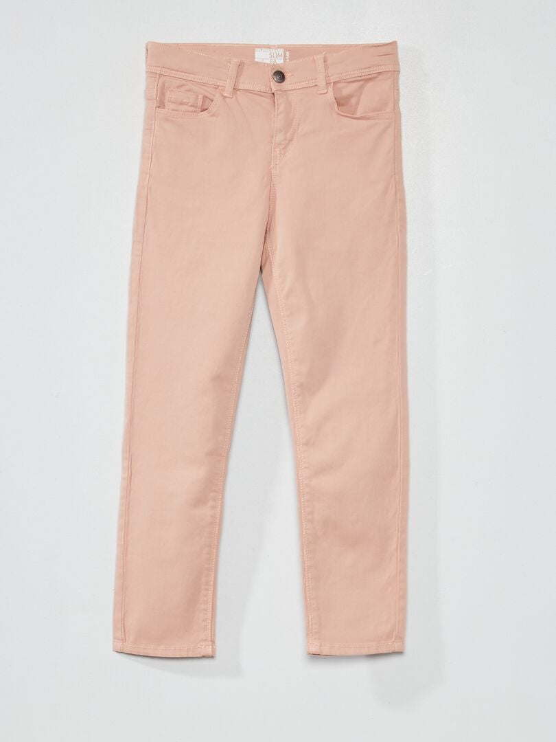 Calça jeans slim - Rosa