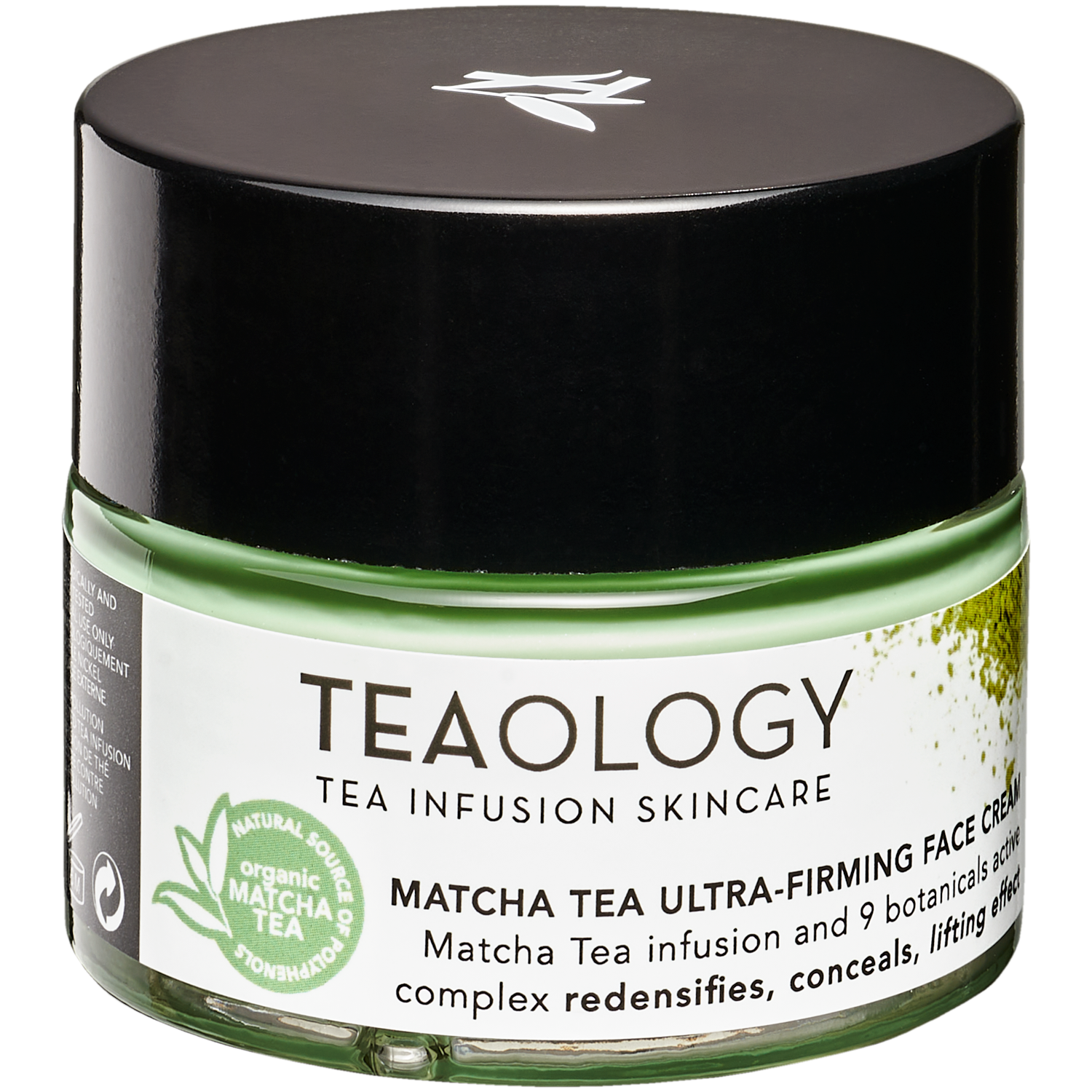 Teaology Straffungscreme auf Basis von hochreinem Matcha-Teeaufguss und einem Komplex aus 9 Pflanzen für Gesicht und Hals, 50 ml Matcha-Tee