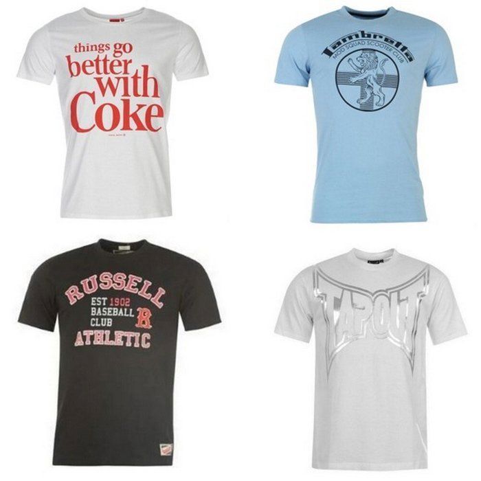 Men's T-Shirt - Coca-Cola - Pack of 4 - 100% Cotton - Short Sleeves - Multicolor