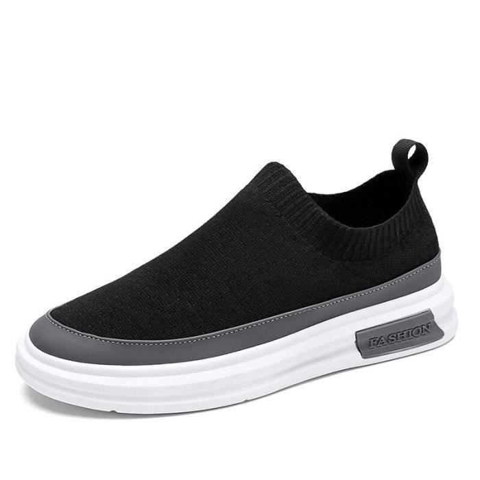 Chaussures de tennis pour hommes AY™ - Respirantes en maille - Semelle souple - Noir
