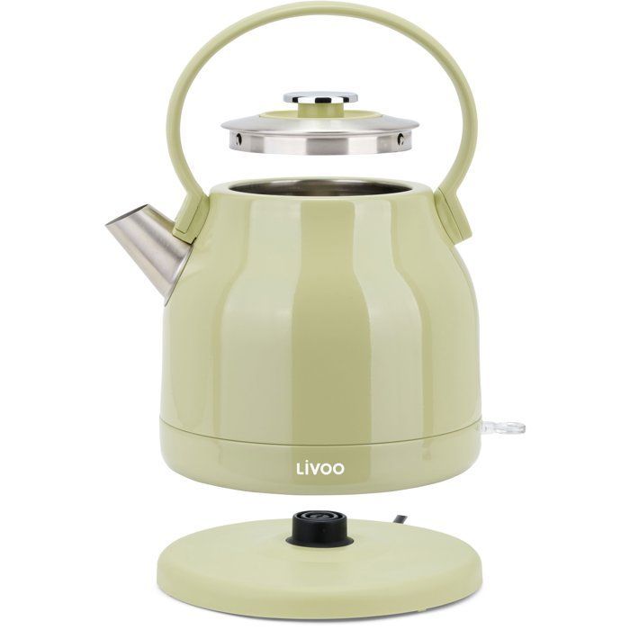 Bouilloire rétro - LIVOO - DOD202M - 2200 W - 1,5 L - Socle 360° - Matcha