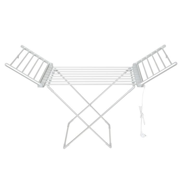 Séchoir Électrique XXL 1,6m - 230W - Température 45-55°C - Séchage Rapide Jusqu'à 15kg - Câble 1,4m - Idéal pour Intérieur
