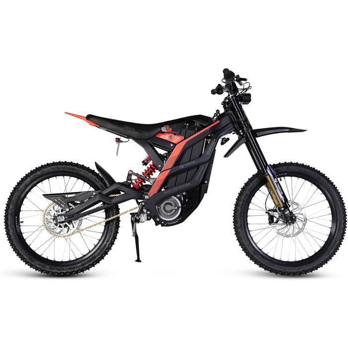 Motocicleta eléctrica para adultos 79Bike FALCON PRO Motor de 8500W Neumáticos todoterreno Batería de iones de litio de 72V 35Ah Velocidad máxima 85 km/h Negra