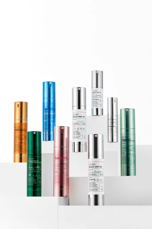 VT Cosmetics Reedle Shot 100, um booster facial regenerador com efeito hidratante.