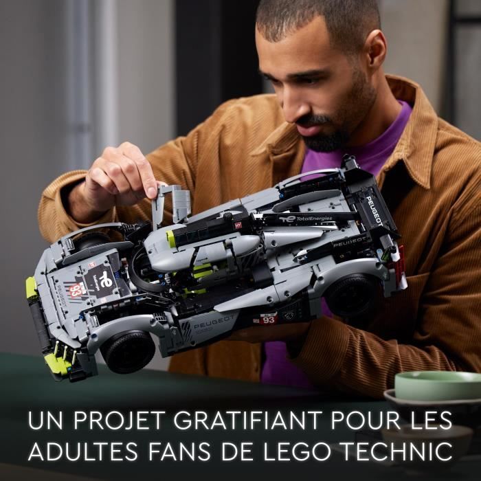 LEGO® Technic 42156 PEUGEOT 9X8 24H Le Mans Hybrid Hypercar, Rennwagenmodell