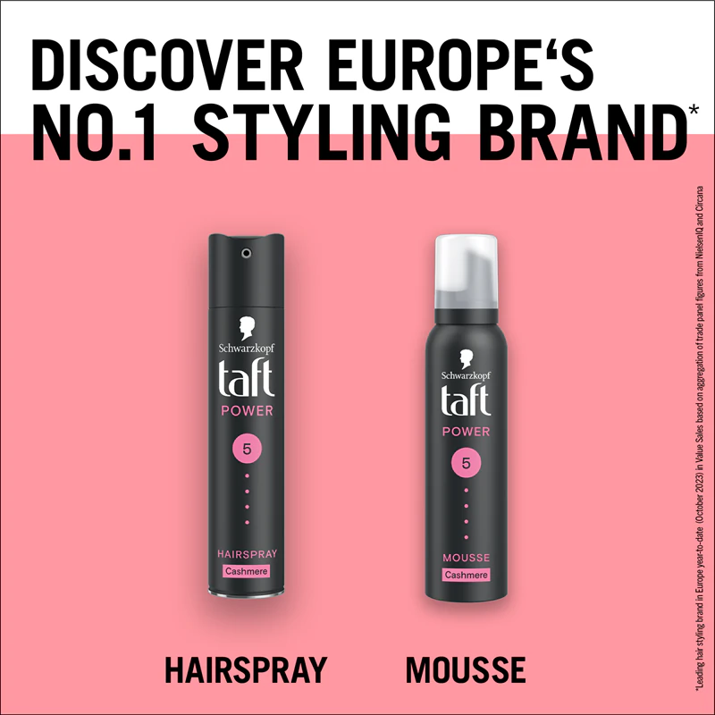 Schwarzkopf Taft Power Cashmere Strong Hold Haarspray voor droog en beschadigd haar