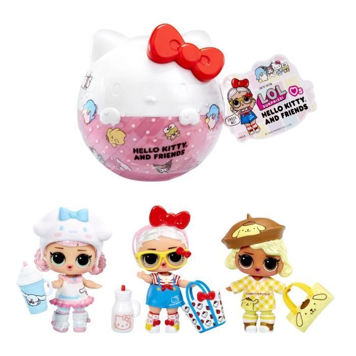 L.O.L. Surprise Loves Hello Kitty Tots Poupées 7,5 cm - Dès 3 ans