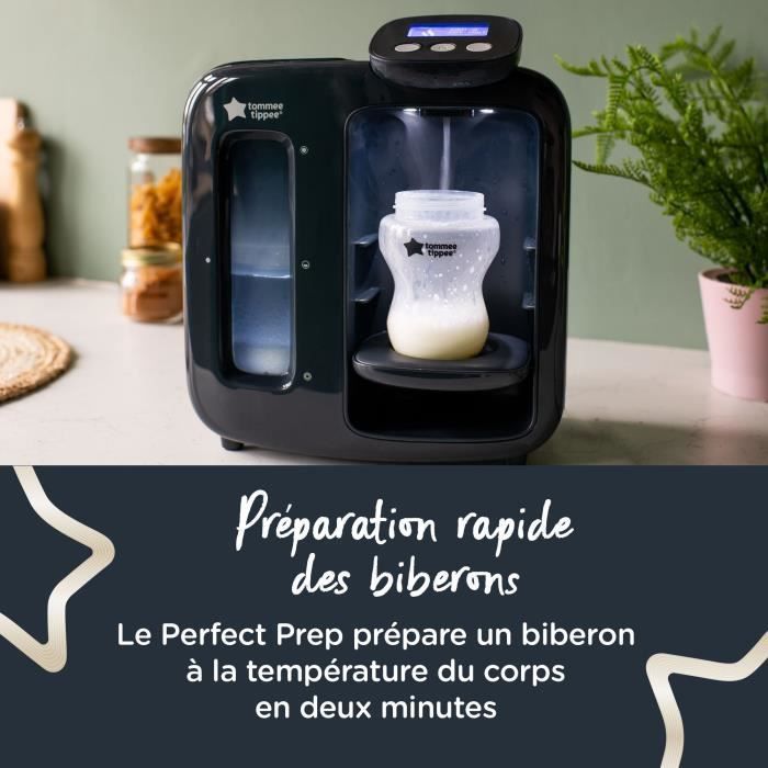 TOMMEE TIPPEE Perfect Prep Day and Night Rapid Baby Bottle Maker, Antibacterial Filter, Digital and Nighttime Display