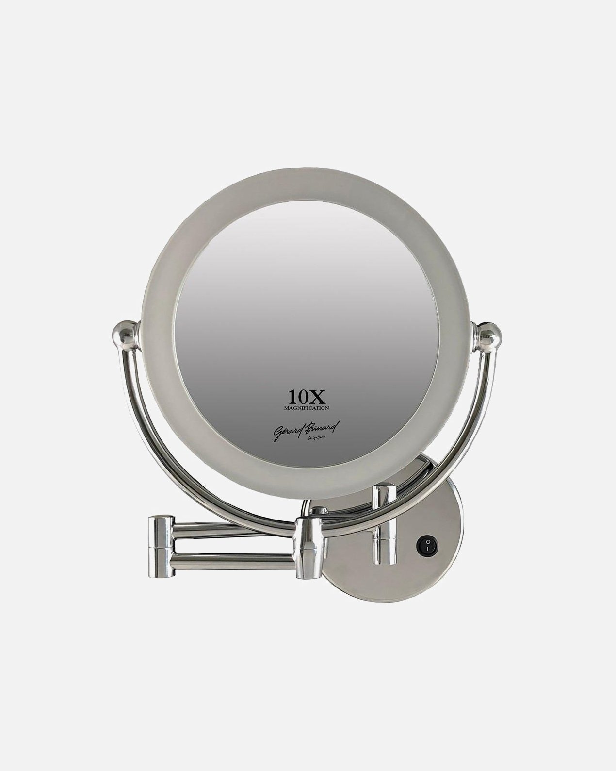 Douglas Accessories ogledalo za šminkanje, dvostrano, osvijetljeno zidno ogledalo, 10x - 1 komad