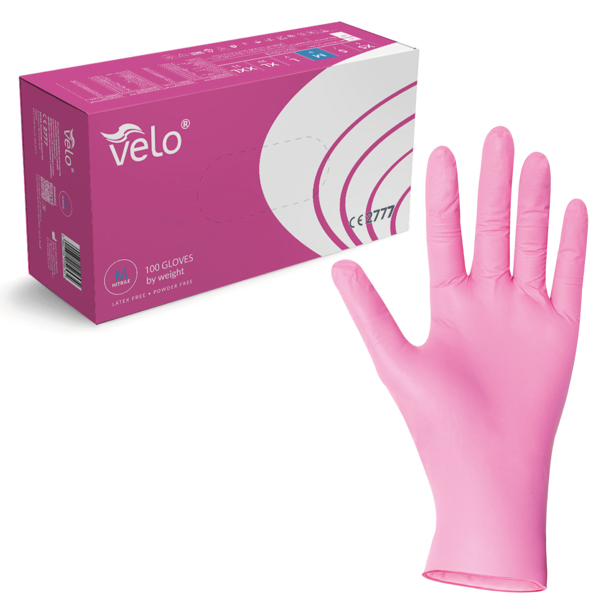 Velo NITRIL ROSA