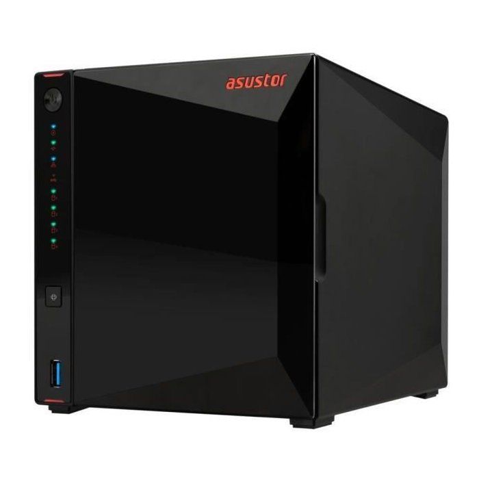 NAS server - ASUSTOR - AS5404T Nimbustor 4 Gen2 - Quad-Core 2.0GHz - 4GB DDR4 - 2x 2.5GbE - 4 bays
