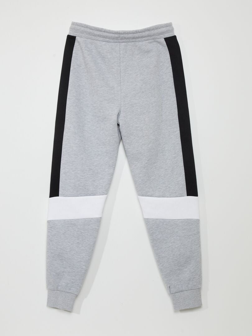 Sweatshirt met kleurblokken en joggingbroek - GRIJS