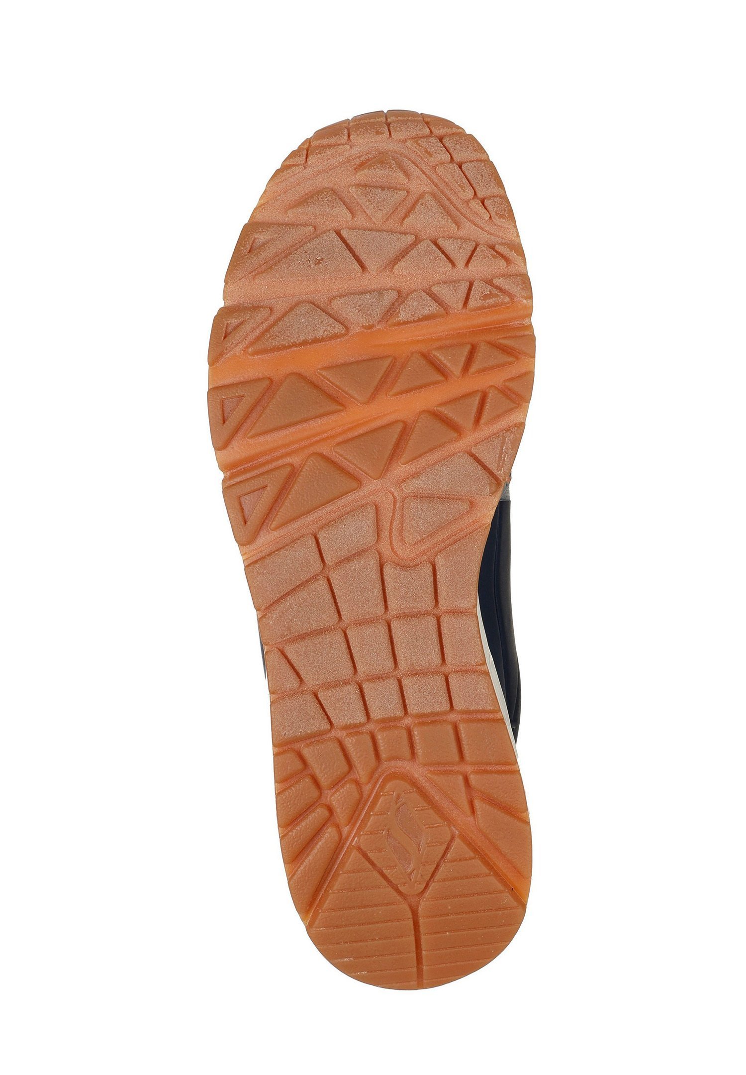 Skechers UNO - Sneakers - marineblauw durabuck / kastanjebruin suède / mesh afwerking