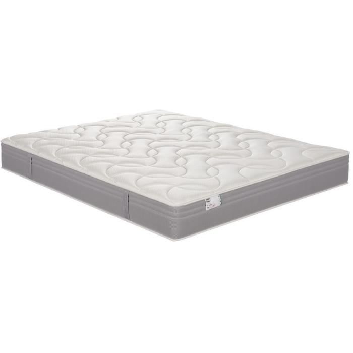 SIMMONS 90 x 190 cm mattress and bed base set, 26 cm high - Fullspring pocket springs - Made in France - R-SW3