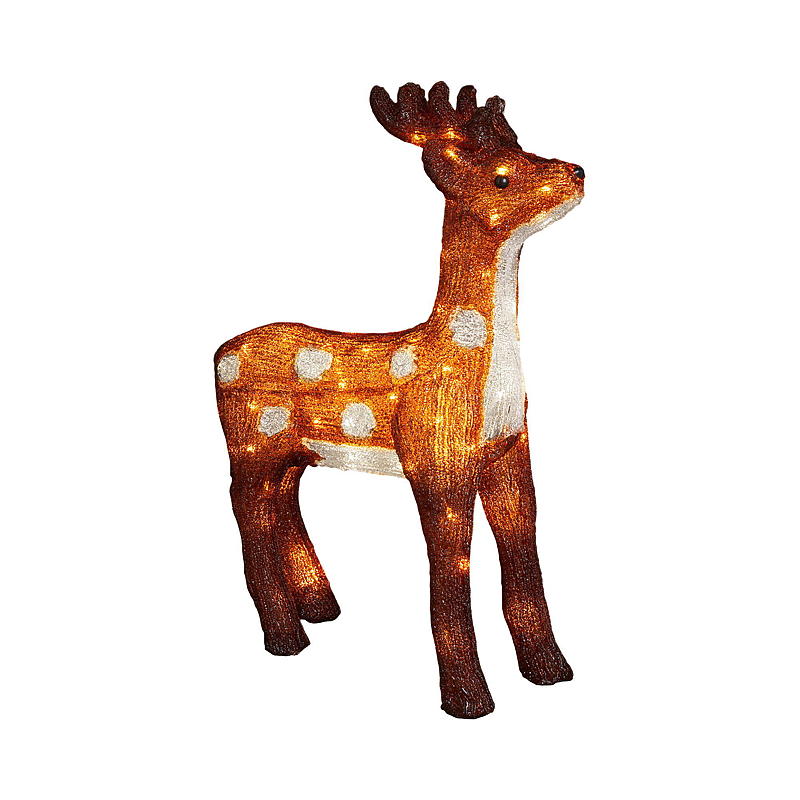Light IT utomhusjulfigur med renljus, 63 cm