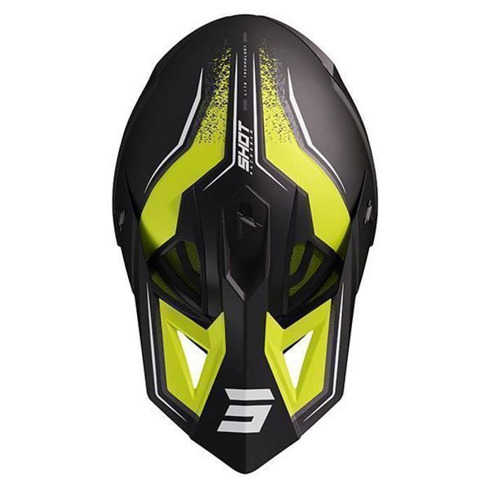 Casco Shot Lite Prism giallo neon opaco
