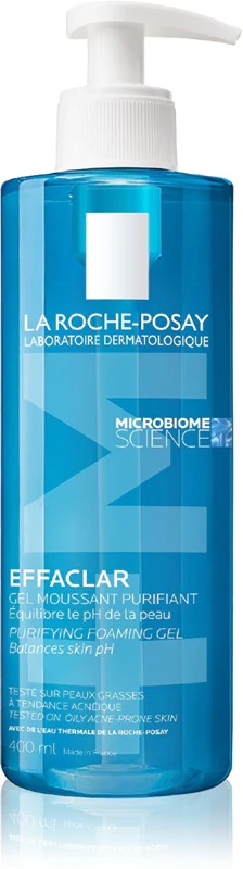 „La Roche-Posay Effaclar“ putojantis valomasis gelis riebiai ir probleminei odai