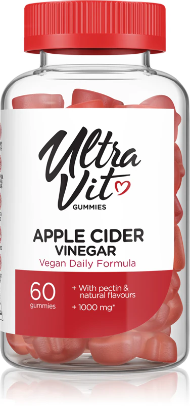 VPLab UltraVit Gummies Appelazijn voedingssupplement, zachte kauwcapsules met vitaminen