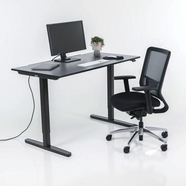 Electrically height-adjustable desk Desk Basic, anthracite