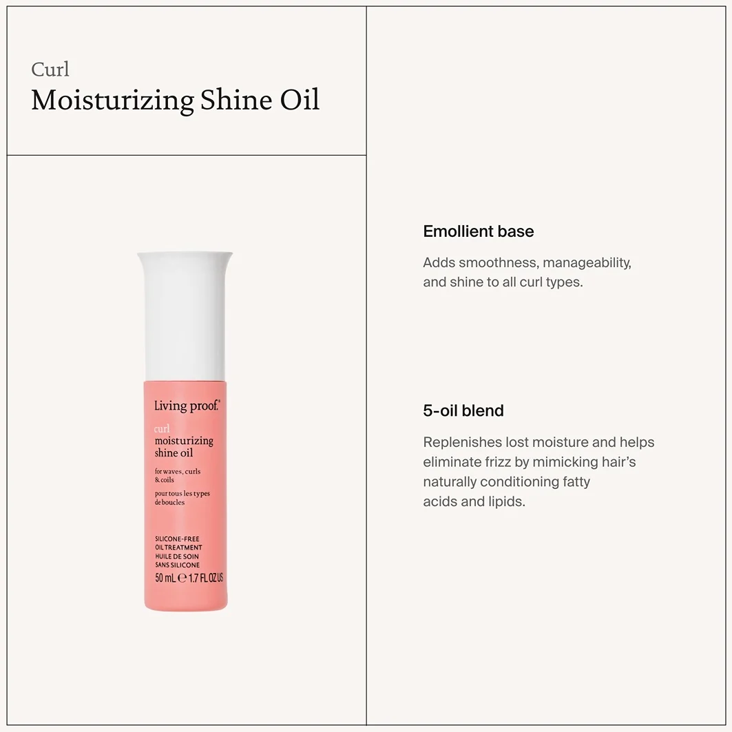 Curl Curl Moisturizing Shine Oil - Olio Capelli Styling & Finish, Olio Capelli