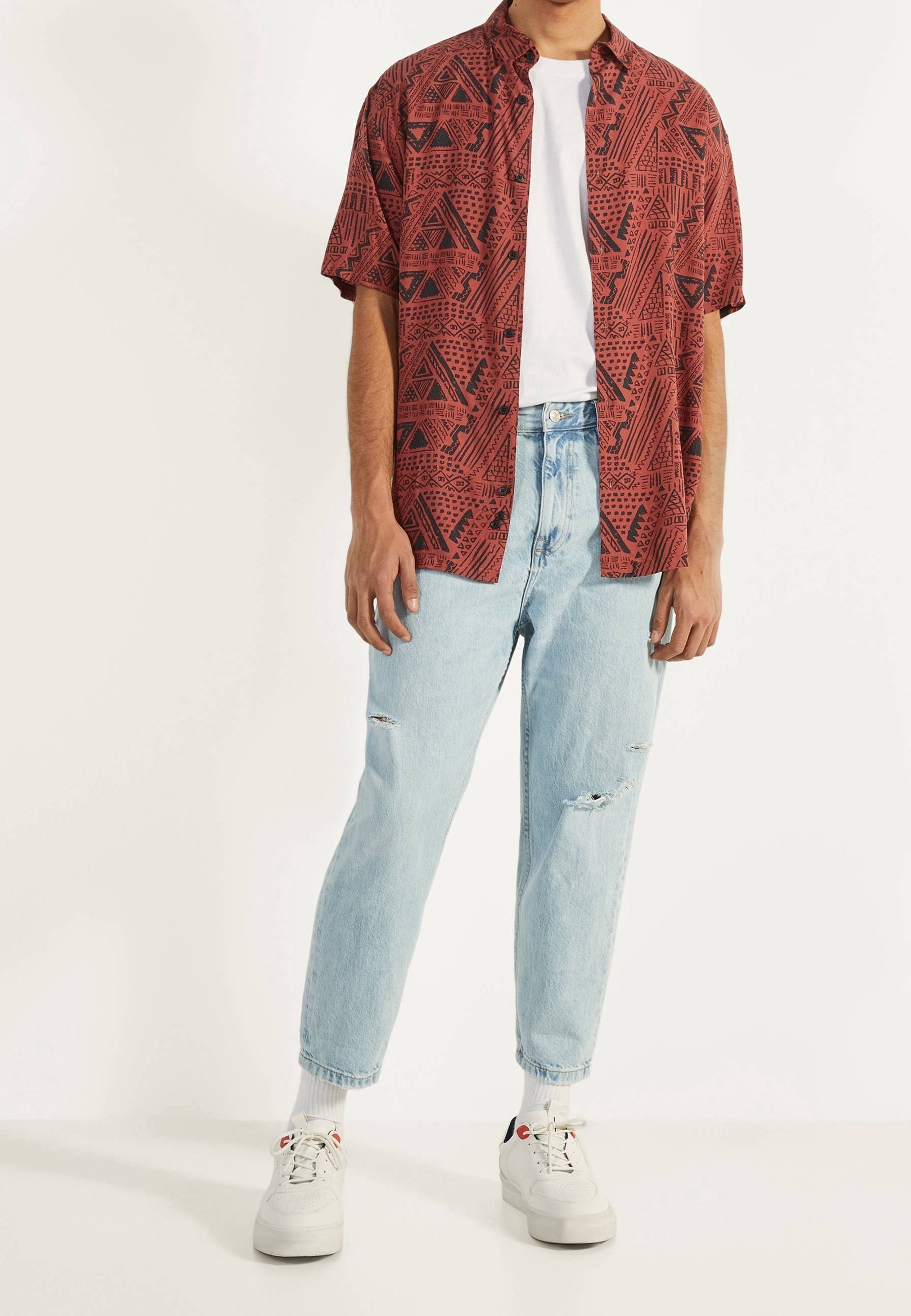 Bershka-shirt - rood