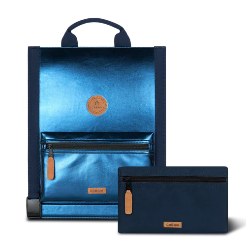 Cabaia Cartable Discover Large Glenfinnan Bleu marine